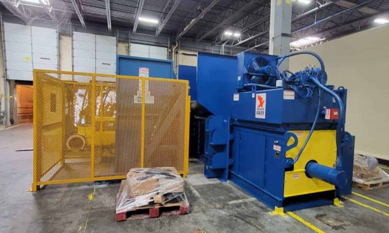 Industrial recycling equipment for manufacturing facilities