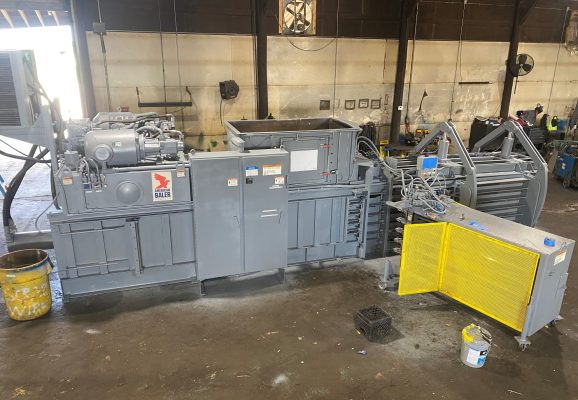Refurbished American Baler horizontal auto-tie baler for sale by HMS