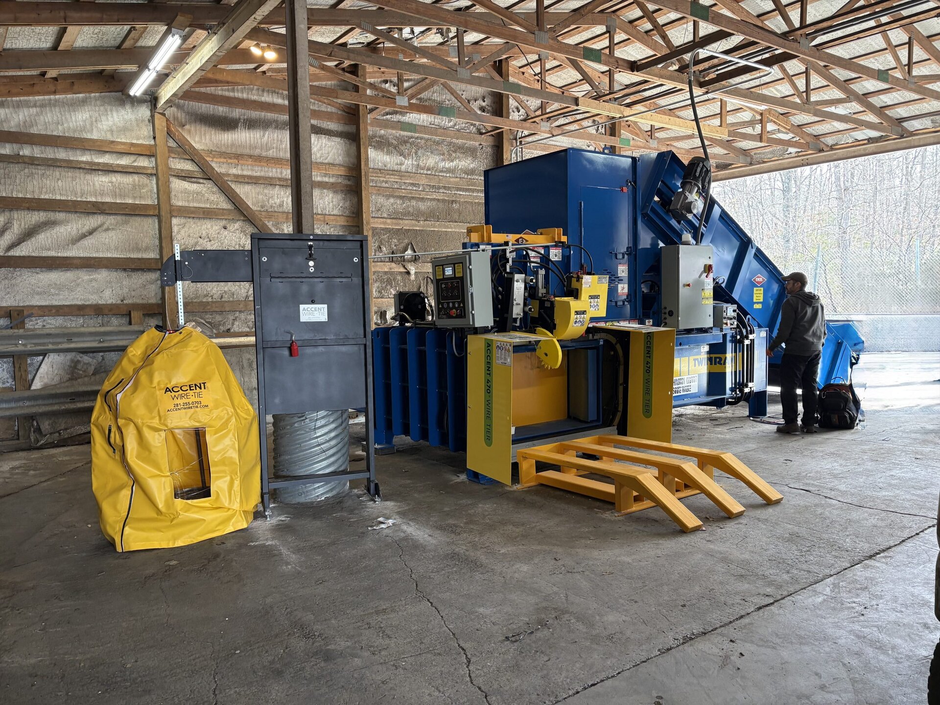 New industrial baler available from Hoosier Machinery Solutions HMS Indiana