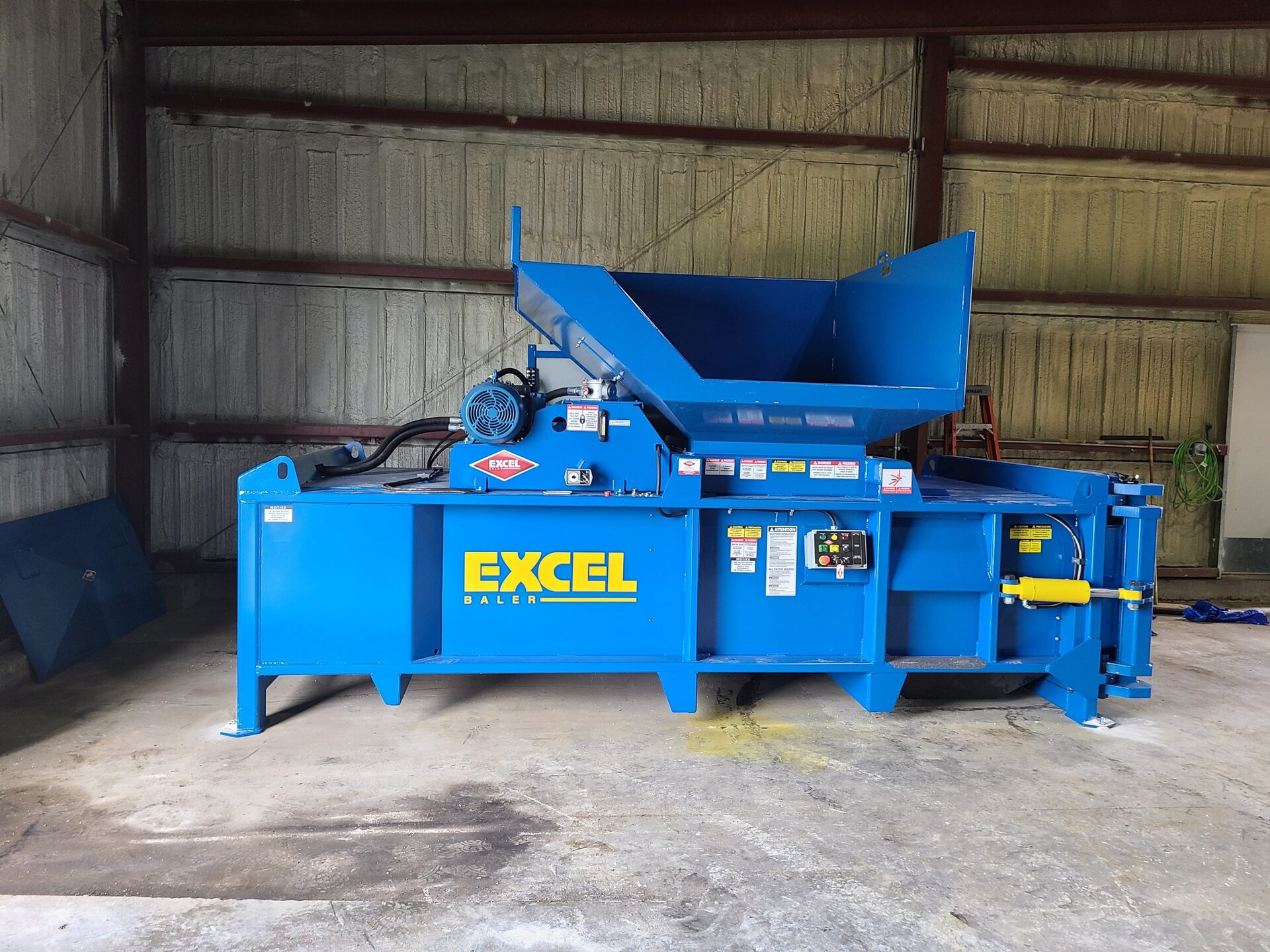 Excel EX63 horizontal manual-tie baler for sale by HMS