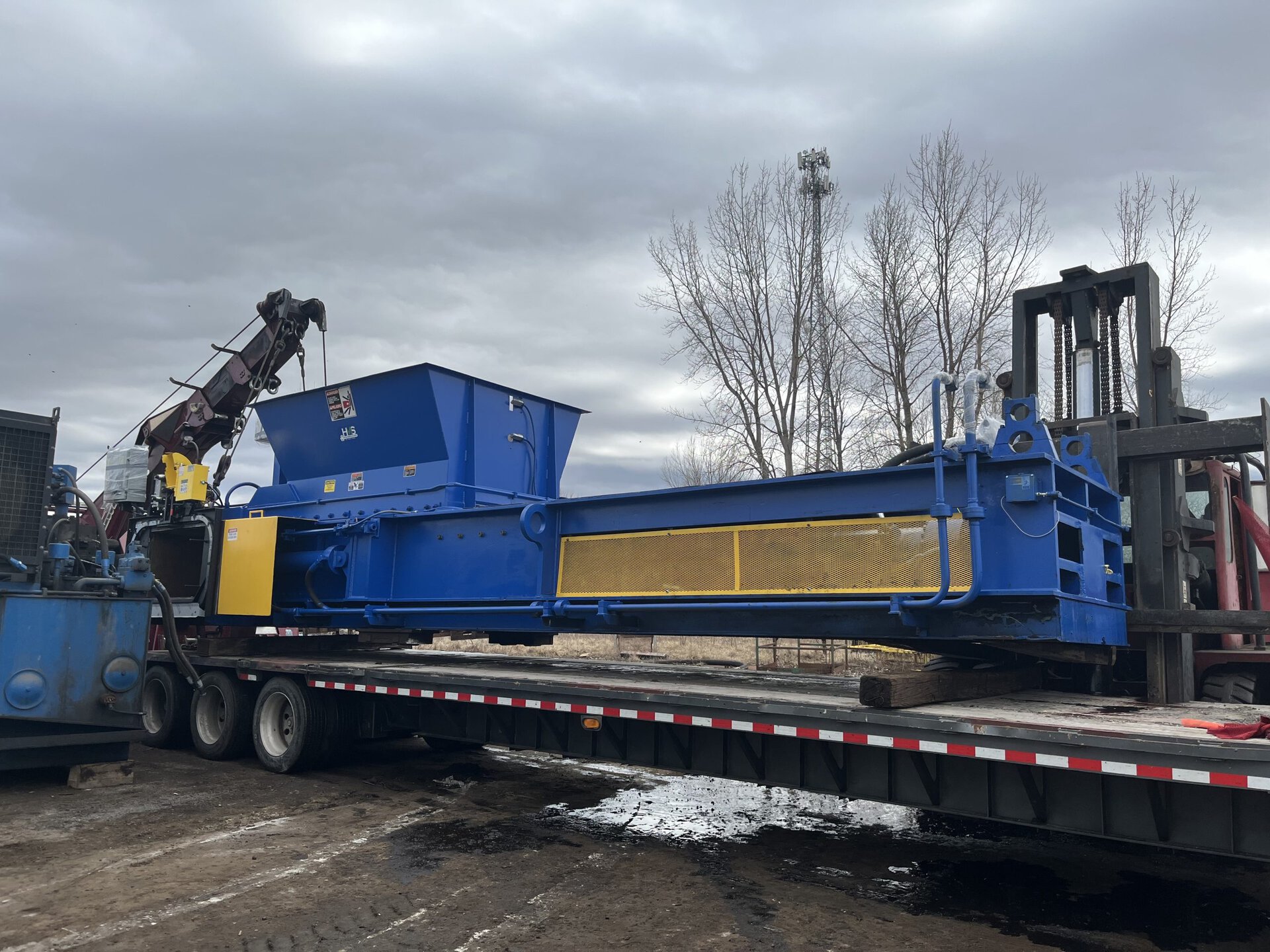 Harris reconditioned two ram baler for sale
