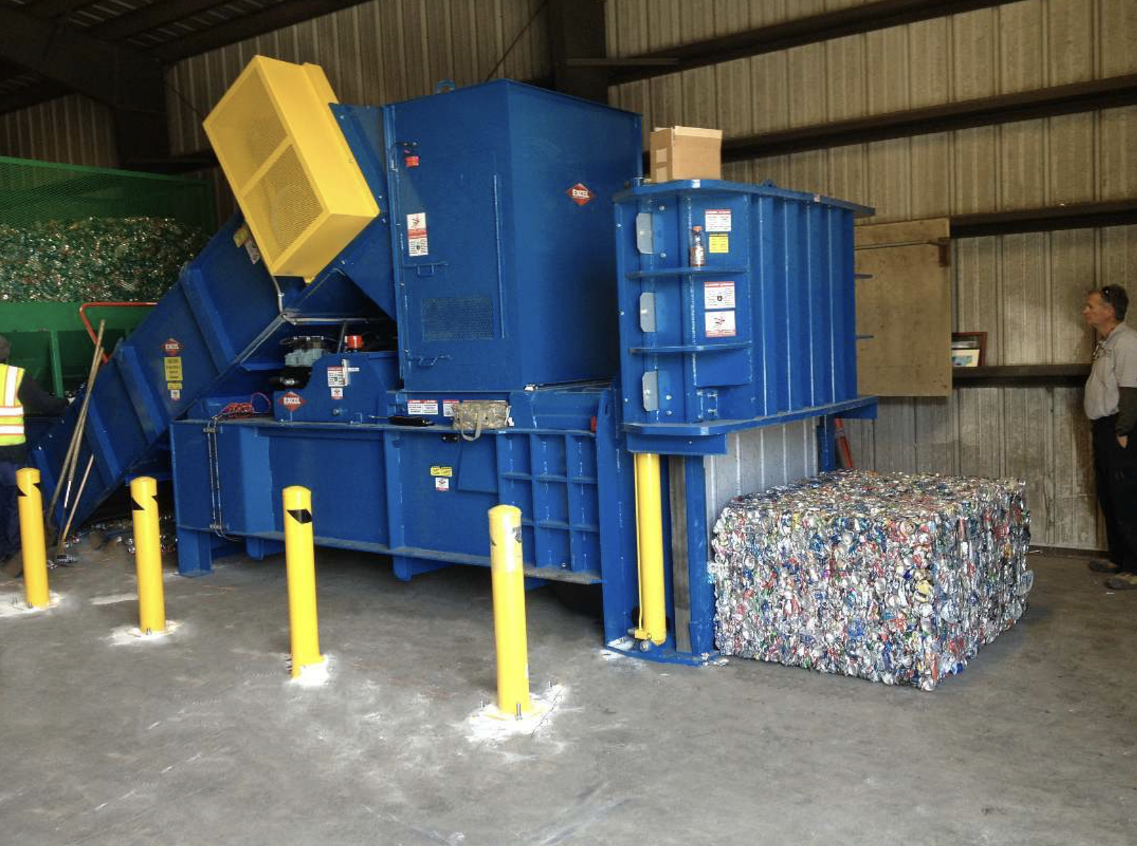 Balers and compactors for municipal and government recycling programs