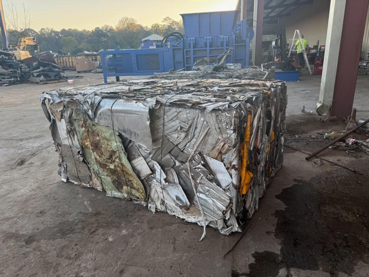scrap metal baler aluminum baler aluminum bale mill size aluminum bale