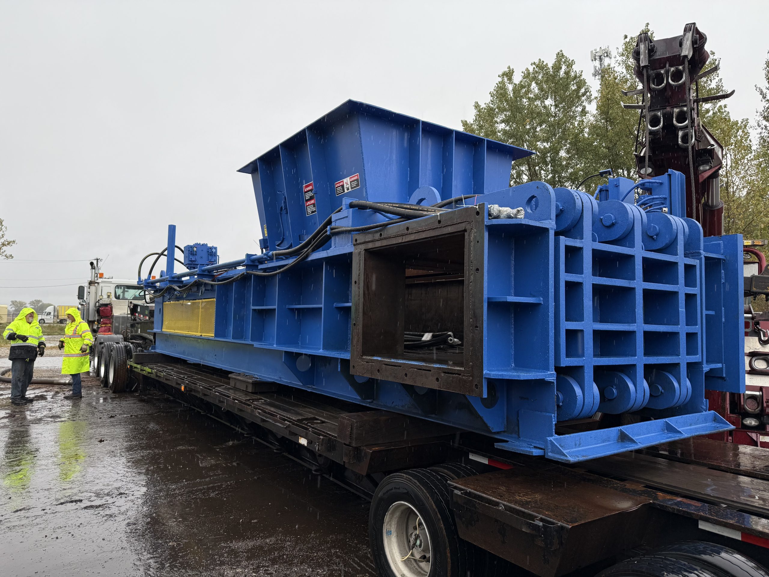 refurbished ibc two ram baler by hms