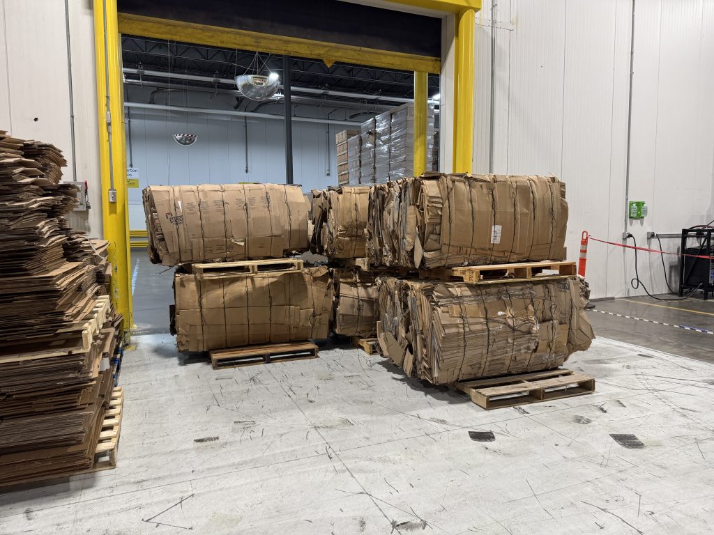 baler vs. compactor cardboard bales by hms